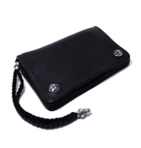 Chrome Hearts（クロムハーツ） 2ジッパー レザーウォレット （ストラップ付）