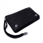 Chrome Hearts（クロムハーツ） 2ジッパー レザーウォレット （ストラップ付）