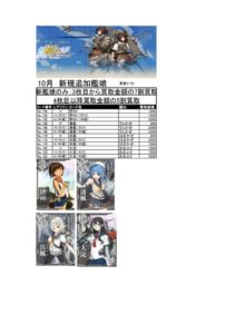 2018.10新規追加艦娘のサムネイル