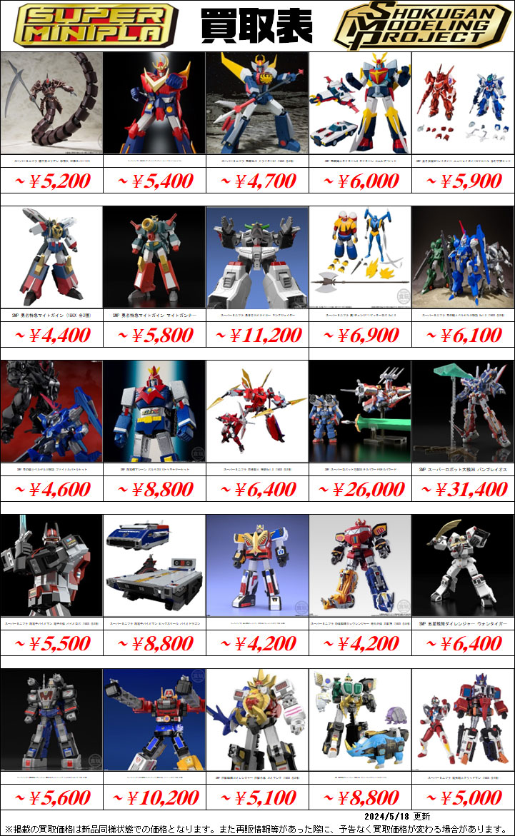 SMP 超電磁ロボ コン・バトラーV 、超電磁マシーン ボルテスV 伝票跡